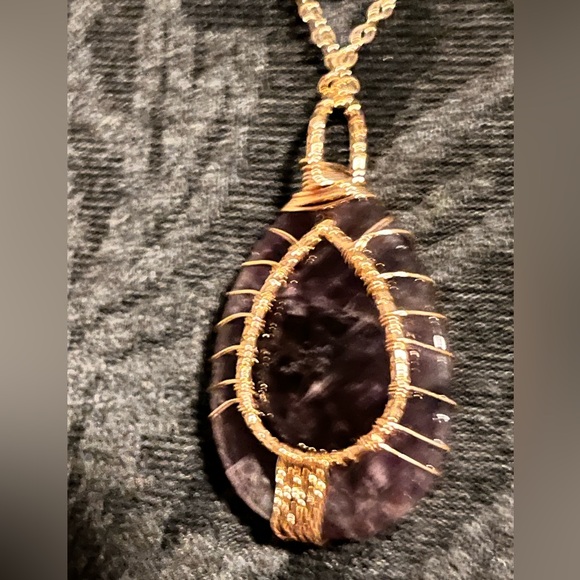 N303 NWT Wire wrapped stone tree of life - Picture 3 of 5